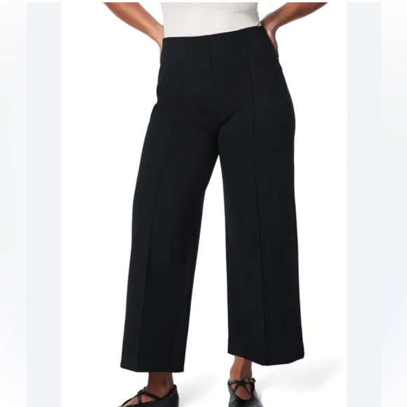 SPANX Pants - Spanx Petite The Perfect Fit Ponte Wide Leg High Rise Pants Black Size Small
